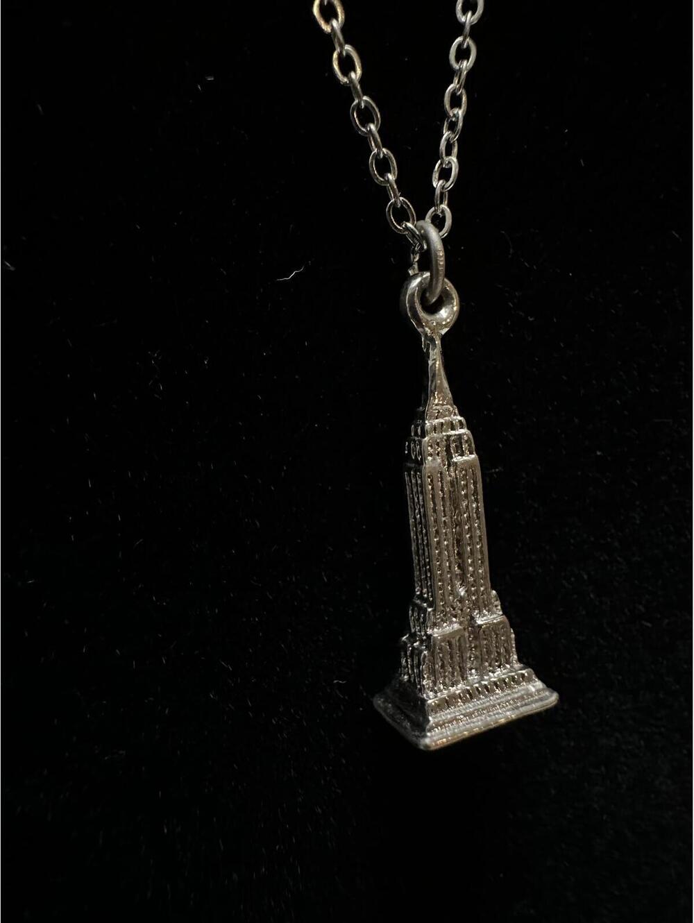 Vintage Set of 3 Silver Tone Pendants Chains - Picture 6 of 7